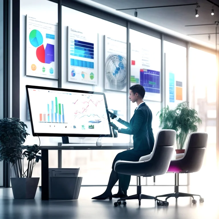 Illustration of AI business model setup